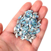 Blue Fairy Galactic Shape Glass Pointed Back Fancy Rhinestones WholesaleRhinestone